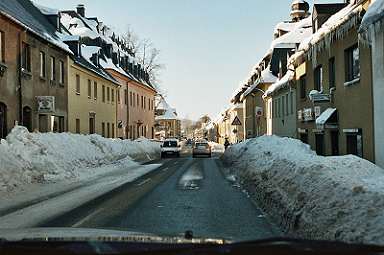 Schneechaos in Annaberg Buchholz. 