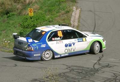 Action bei der Deutschland Rallye. 