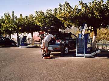 Auto cleen in Fréjus - Vorbereitung für die Rückreise. 