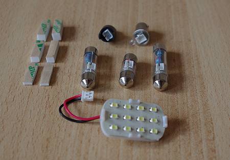 Das LED-Set - ausgepackt. 