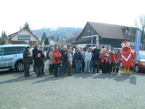 Gruppenfoto mit den Gastgebern. 